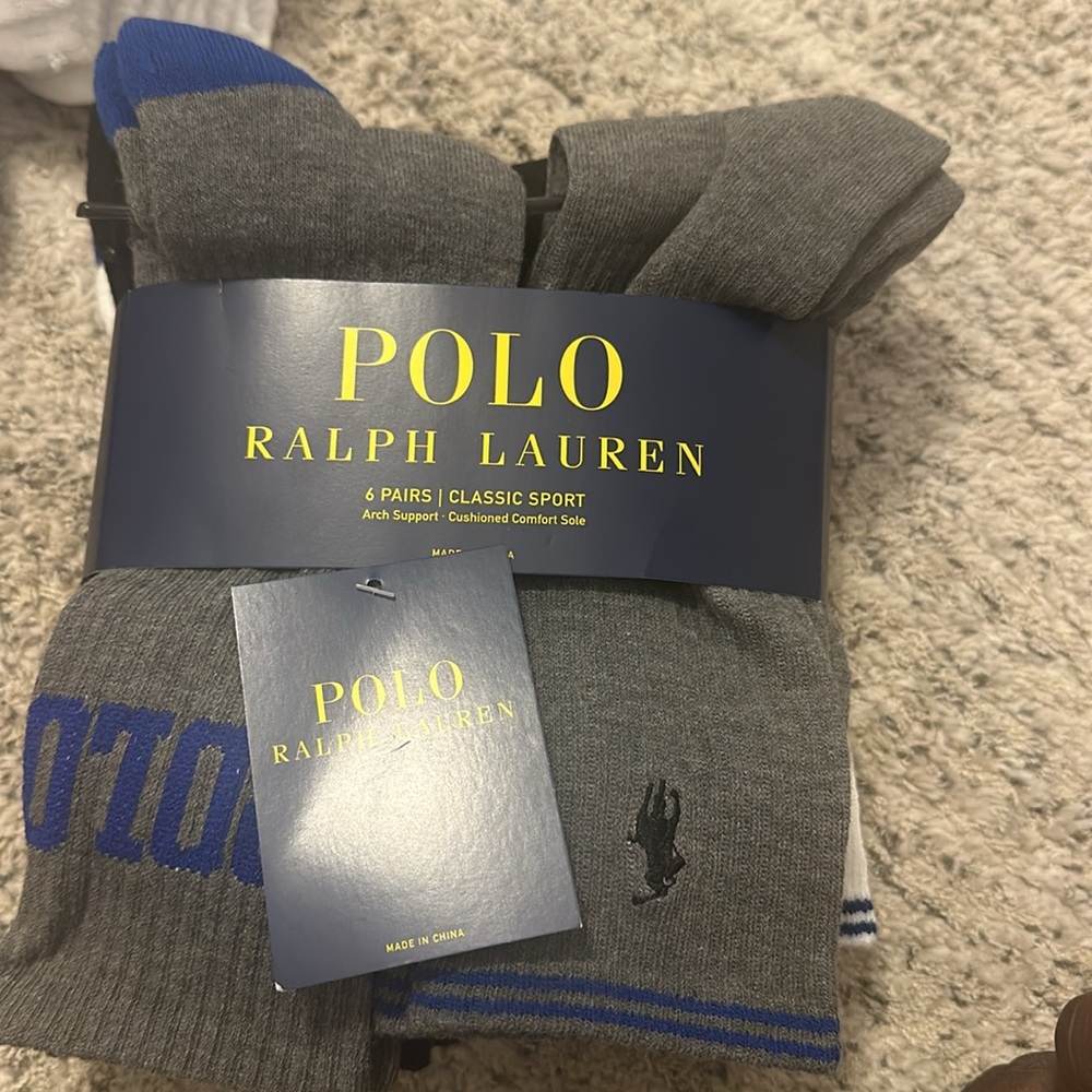 NWT Ralph Lauren Classic sport sock